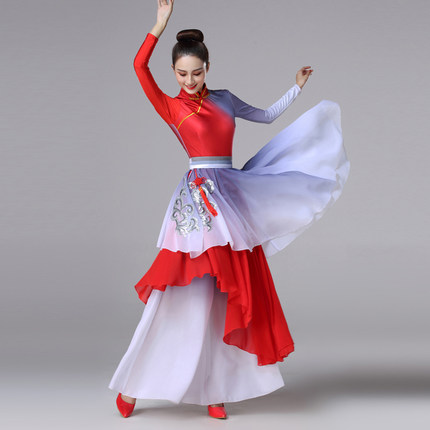女士開(kāi)場(chǎng)舞服裝演出服裝